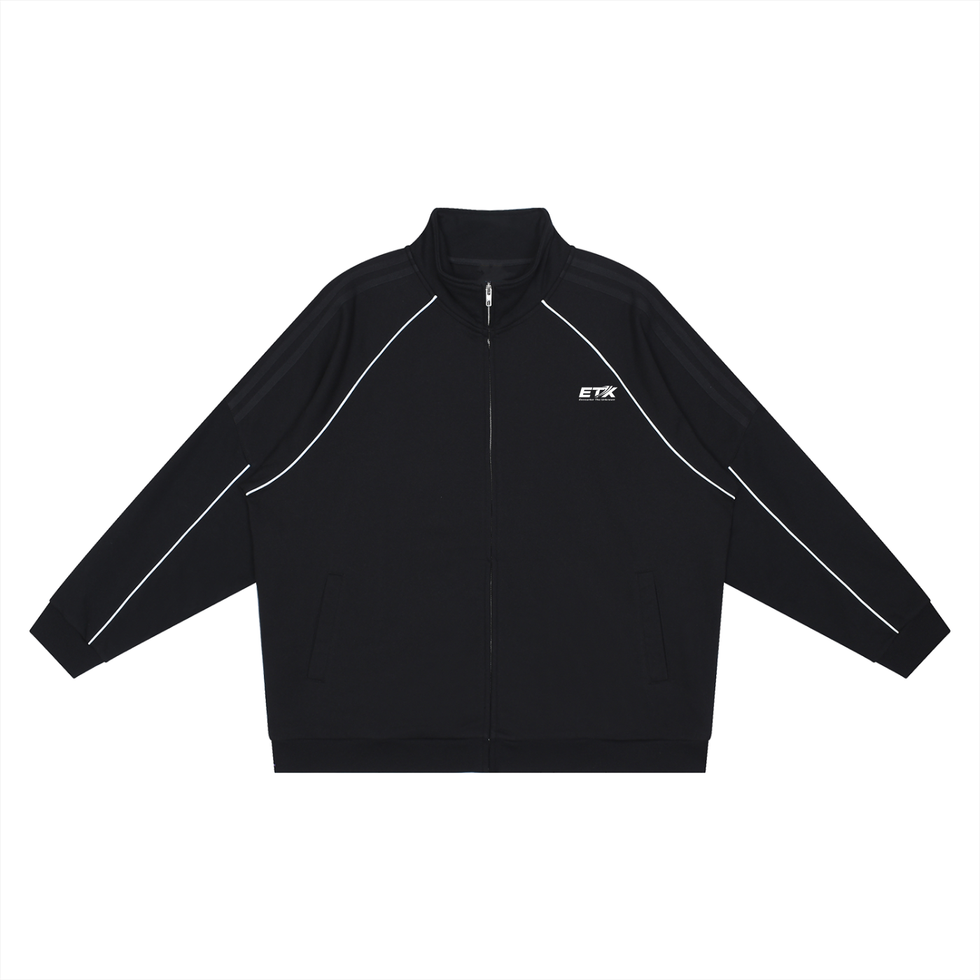 ETX Reflection Striped Raglan Sleeve Jacket
