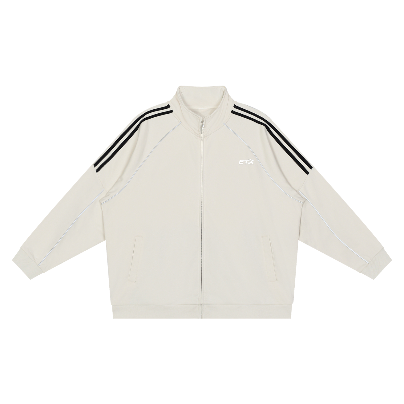 ETX Reflection Striped Raglan Sleeve Jacket