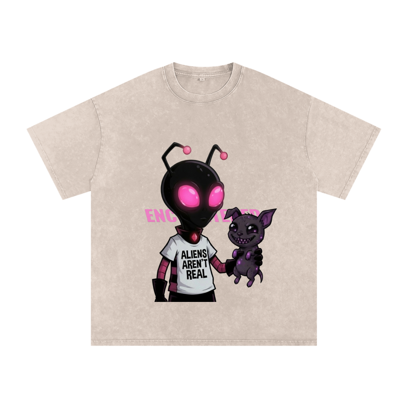 aliens,tee,oversized,washed,tees,tops,shirt