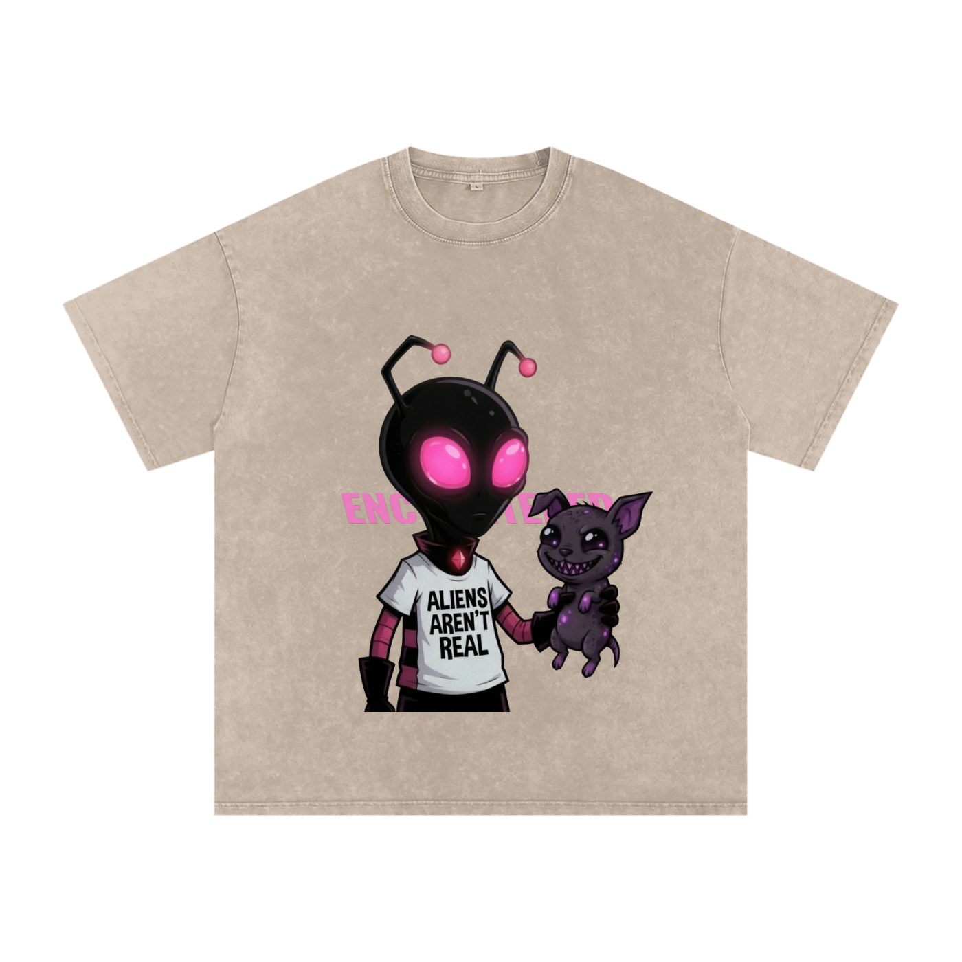 aliens,tee,oversized,washed,tees,tops,shirt