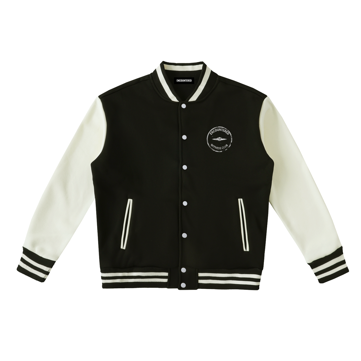Encountered Two-Tone Varsity Jacket