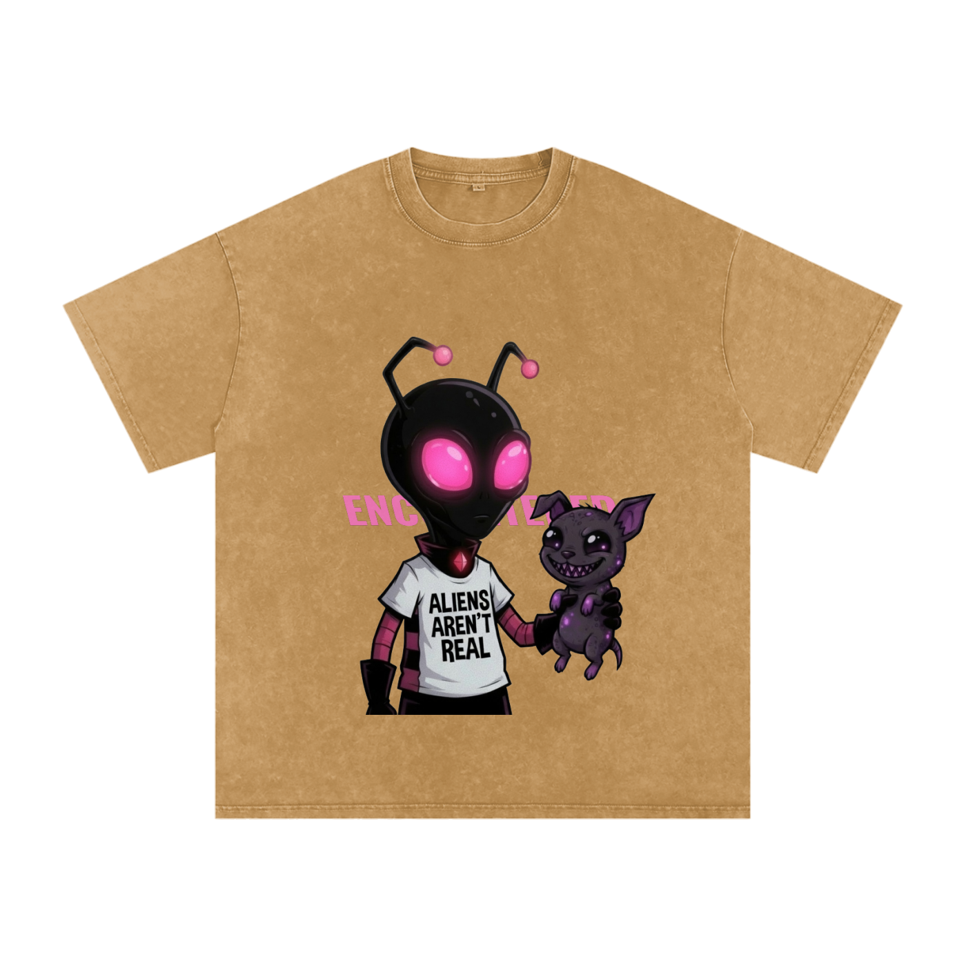 aliens,tee,oversized,washed,tees,tops,shirt
